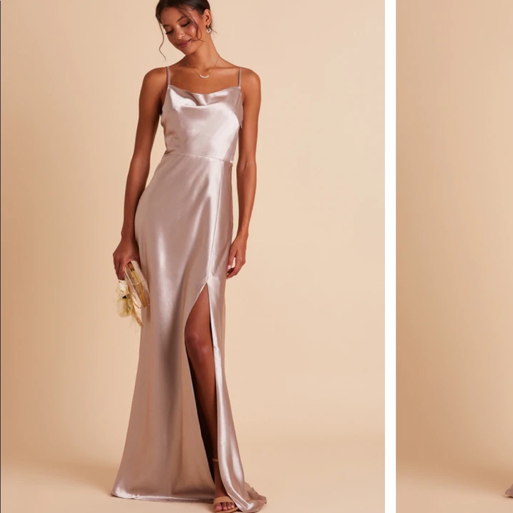 Birdy Grey Lisa Long Satin dress